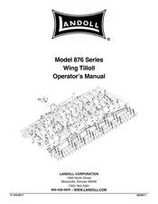 Landoll Wing Tilloll 876 Series Operator's Manual