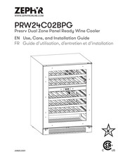 Zephyr PRW24C02BPG Use, Care And Installation Manual