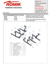 Romik 1434 Installation Instructions