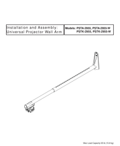 peerless-AV PSTK-2955 Installation And Assembly Manual