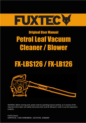 Manuel d'utilisation de FUXTEC fx-lbs126 feuilles Souffleur de feuilles aspirateur