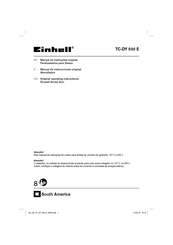 EINHELL TC-DY 500 E Original Operating Instructions