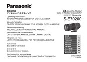 Panasonic S-E70200 Operating Instructions Manual