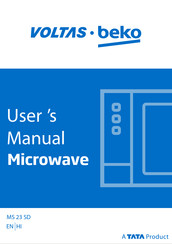 TATA Motors Voltas Beko MS 23 SD User Manual