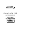 Halex Championship 4000 Owner's Manual And Game Instructions