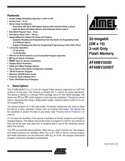Atmel AT49BV320D Manual