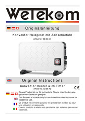 Wetekom 92 86 43 Original Instructions Manual