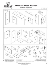KidKraft Ultimate Wood Kitchen 53115 Assembly Instructions Manual