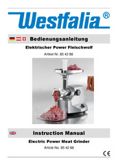 Westfalia 85 42 88 Instruction Manual