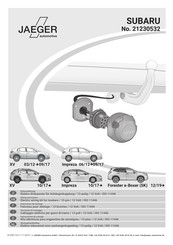 Jaeger 21230532 Fitting Instructions Manual