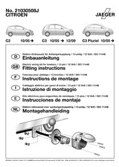 Jaeger 21030508J Fitting Instructions Manual