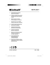 EINHELL BG-PC 2625 T Original Operating Instructions