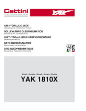 Cattini Oleopneumatica YAK 1810X Operating And Maintenance Manual