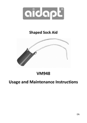 aidapt VM948 Usage And Maintenance Instructions