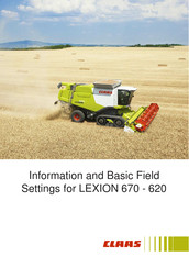 Claas LEXION 670 Manual