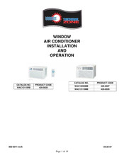 Thermal Zone WAC12115RB Installation And Operation Manual