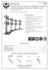 B-Tech BT8376 Installation Manual & Parts List