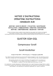 Profroid QUIETOR GQH-GQL Operating Instructions Manual