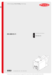 Fronius KD 4000 D-11 Operating Instructions Manual