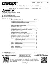 Detex ADVANTEX 83 Series Installation Instructions Manual