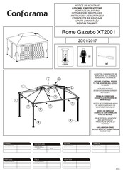 CONFORAMA XT2001 Assembly Instructions Manual