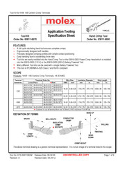 molex 63811-6670 Specification Sheet