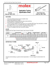 molex 63811-7000 Specification Sheet