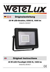 Wetelux 90 08 27 Original Instructions Manual
