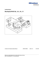 Minebea Intec PR 95T/10S Installation Manual