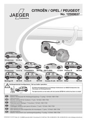 Jaeger 12500637 Fitting Instructions Manual
