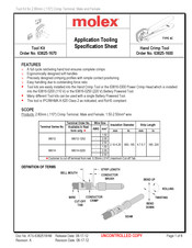 molex 63825-1670 Specification Sheet