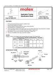 molex 63825-1900 Specification Sheet