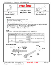 molex 63825-1570 Specification Sheet