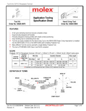molex 63825-5870 Application Tooling Specification Sheet