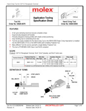 molex 63825-6000 Specification Sheet