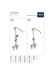 Grohe EUPHORIA 26 314 Technical Product Information