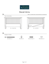 Strata Furniture Denali Arms Assembly Instructions Manual