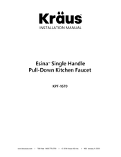 Kraus Esina KPF-1670SFS Installation Manual