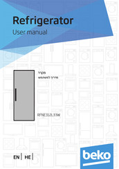 Beko RFNE312L33W User Manual