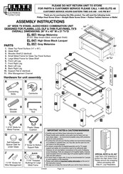 Elite Industries EL-907 Assembly Instructions