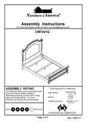 Furniture of America CM7441EK Assembly Instructions Manual