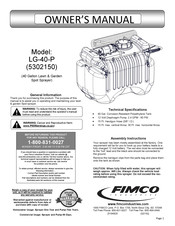 Fimco LG-40-P Owner's Manual