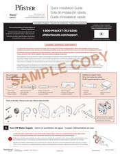 Pfister Penn 8P8-PES Quick Installation Manual