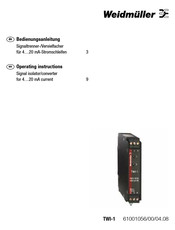 Weidmüller TWI-1 Operating Instructions Manual