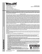 Whelen Engineering Company Epsilon 2S7 Installation Manual