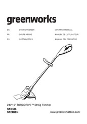 Greenworks STG308 Operator's Manual