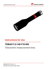 Vision & Control TOB42/11.0-145-F10-WN Instructions For Use Manual