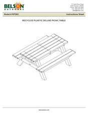 Belson Outdoors RPD6C Instruction Sheet