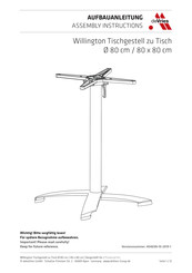deVRIES TRENDY Willington 40465N Assembly Instructions Manual