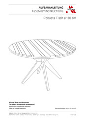 deVRIES Robusta 62312 Assembly Instructions Manual
